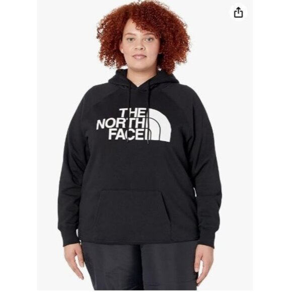 NWOT The North Face Half Dome Pullover Hoodie Sweatshirt Size 1X Black - Picture 1 of 1